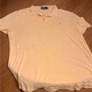Polo by Ralph Lauren Men's Peach Polo Shirt